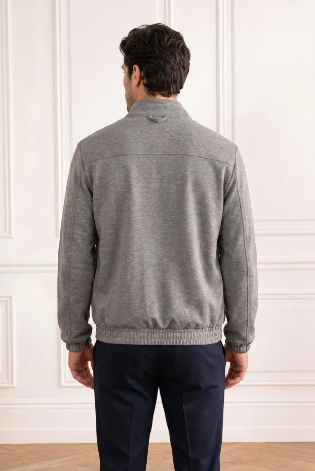 Kiton черная мужская куртка на молнии с воротником-стойкой 193547 - фото 3