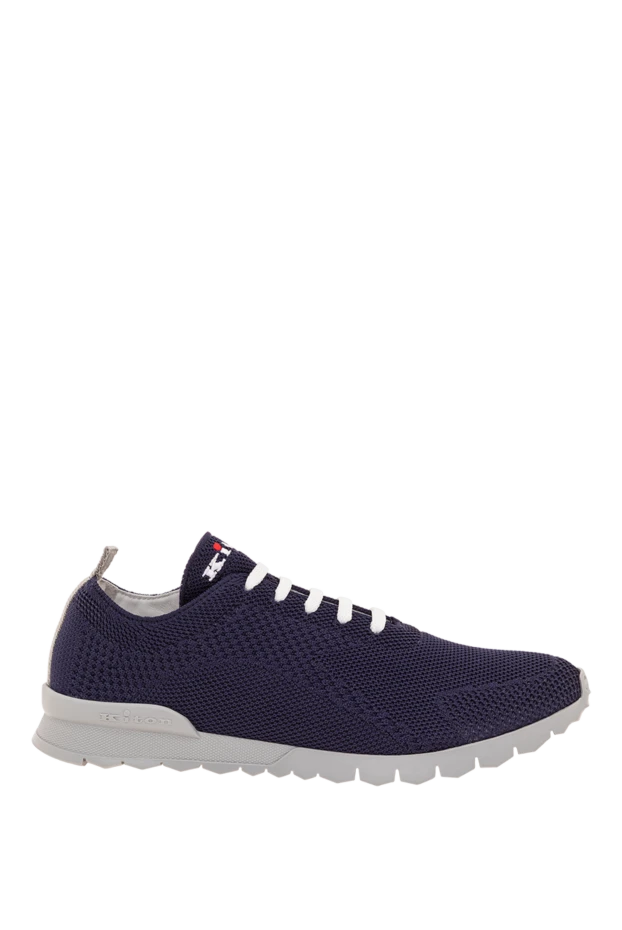 Көк түсті ерлерге арналған тыныс алатын тоқылған кроссовкалар - фото 1