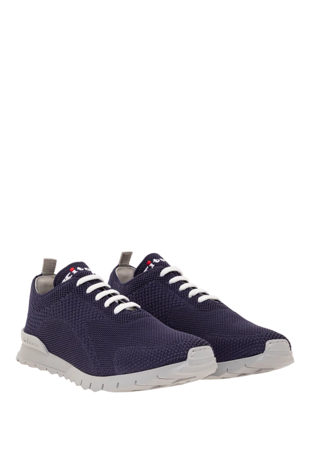 Kiton blue men's fits sneakers made of breathable knit 193550 - photo 2