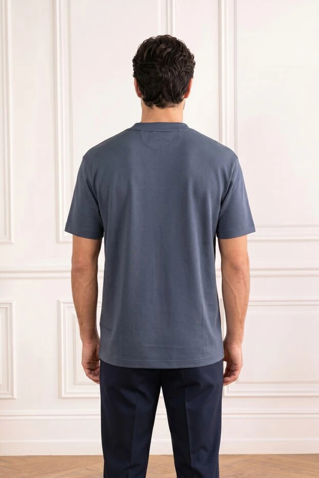 Loro Piana мужская серая футболка ray из хлопкового трикотажа 193639 - фото 3
