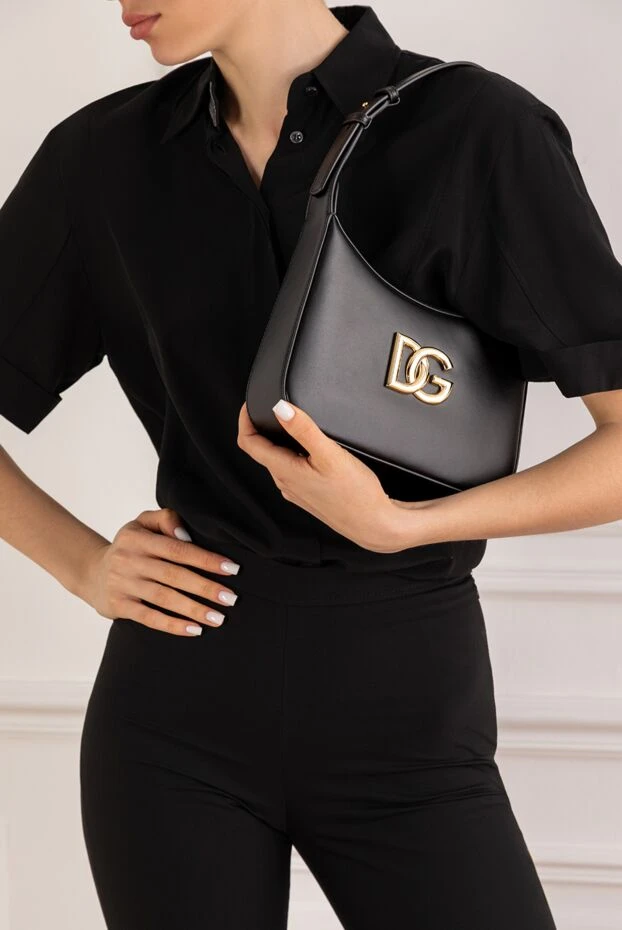 Dolce & Gabbana сумка на плечо 3.5 из телячьей кожи с логотипом dg 193743 - фото 2