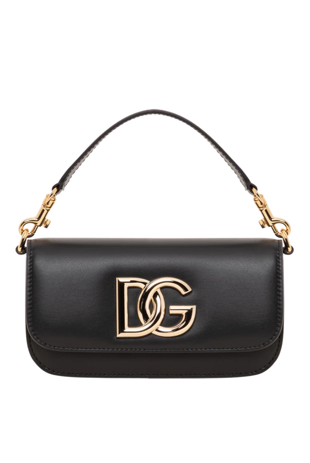 Dolce & Gabbana cумка-мессенджер 3.5 с золотистой фурнитурой и логотипом dg 193745 - фото 1