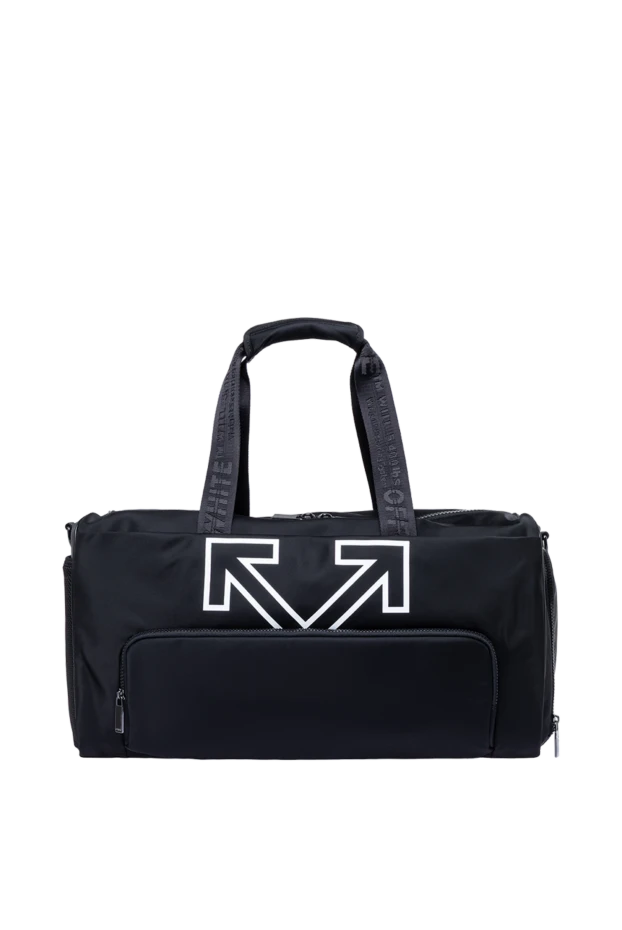 Off-White вместительная черная спортивная сумка heritage 193817 - фото 1