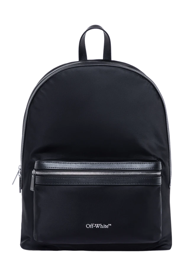Off-White мужской рюкзак core round в черном исполнении из нейлона 193818 - фото 1