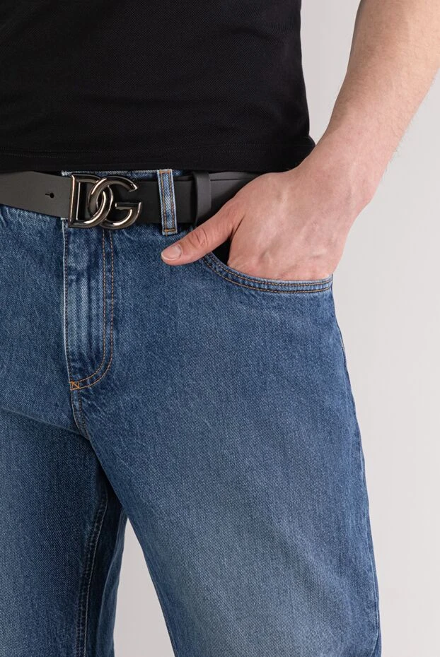 Dolce & Gabbana smooth calfskin belt with a large metal buckle 193831 - photo 2