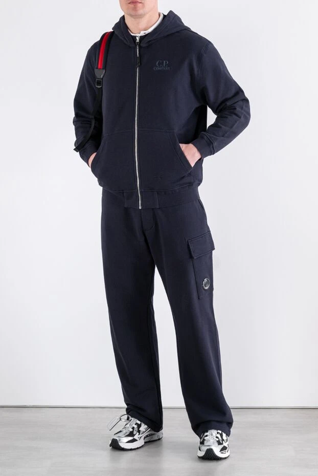 C.P. Company men's black tracksuit made of thick cotton jersey 193877 - photo 2
