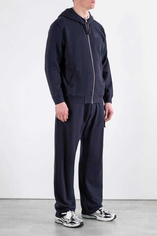 C.P. Company men's black tracksuit made of thick cotton jersey 193877 - photo 3