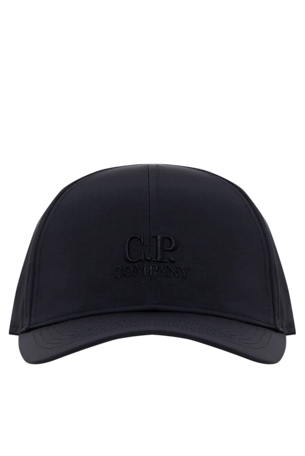 C.P. Company классическая шестипанельная бейсболка с жестким изогнутым козырьком черного цвета 193882 - фото 1