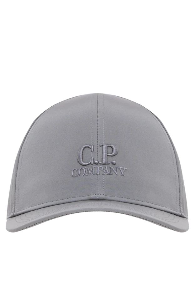C.P. Company классическая шестипанельная бейсболка с жестким изогнутым козырьком серого цвета 193884 - фото 1