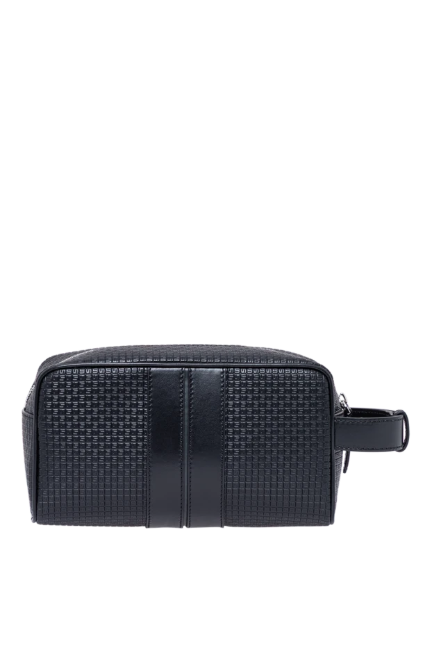 Serapian men's vanity bag made from stepan branded canvas in black 193891 - photo 3
