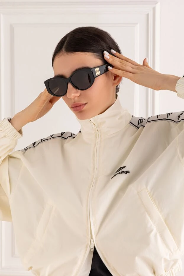 Balenciaga cat eye sunglasses with gold logo 193919 - photo 2