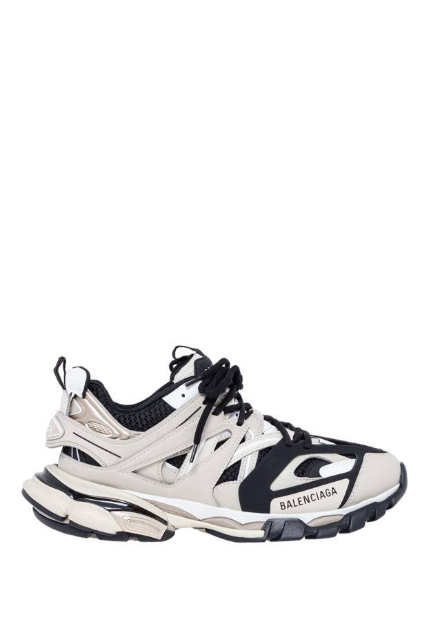 Balenciaga кроссовки track sneaker из черной сетки и белого нейлона 193921 - фото 1