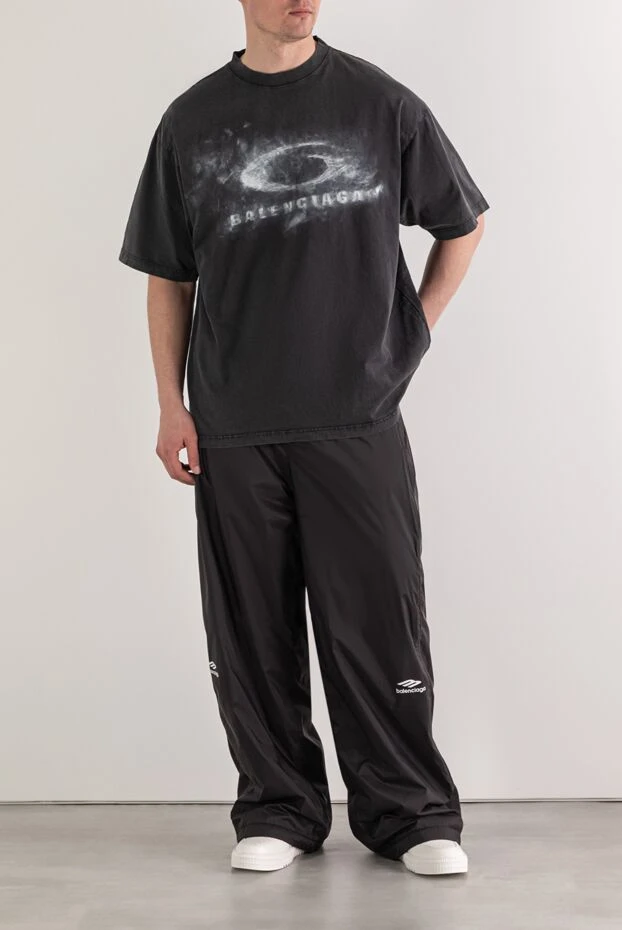 Balenciaga crayon loop t-shirt with a faded effect and graphic print. 193936 - photo 2
