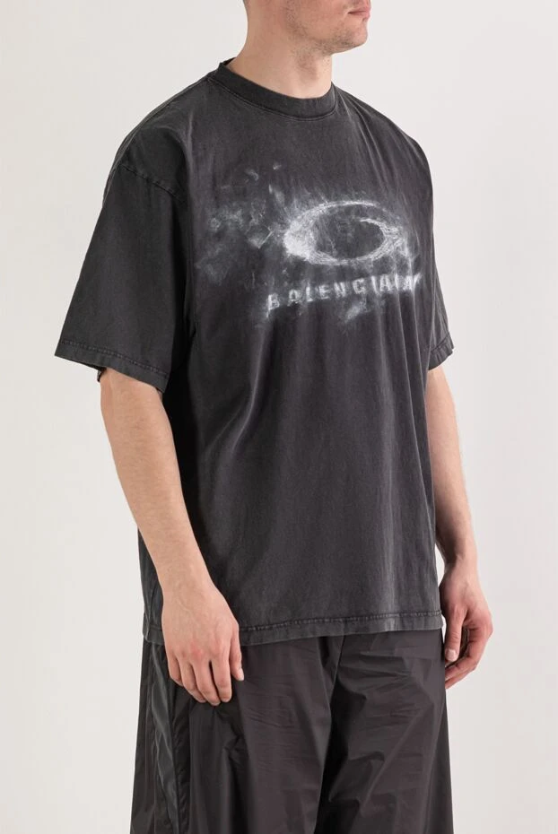 Balenciaga crayon loop t-shirt with a faded effect and graphic print. 193936 - photo 3