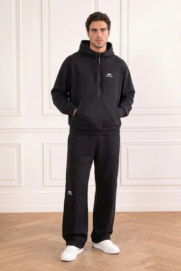 Balenciaga чоловічий прогулянковий костюм-оверсайз на блискавці з капюшоном 193945 - фото 1