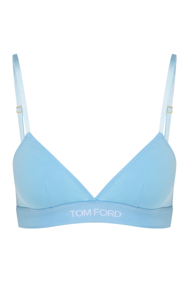 Tom Ford бюстгальтер stretch bra из мягкого модала голубого цвета 193957 - фото 1