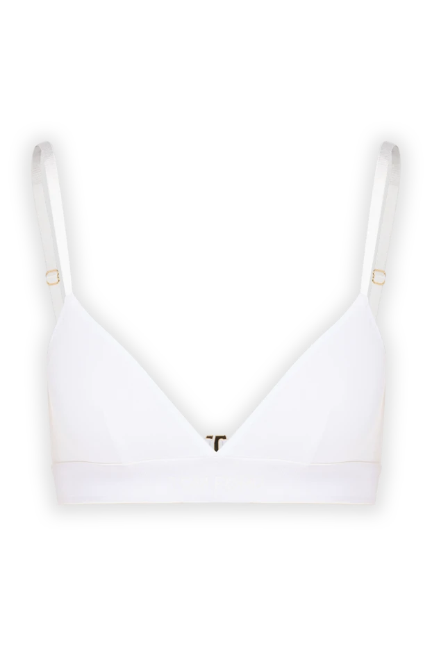 Tom Ford бюстгальтер stretch bra белого цвета с логотипом 193958 - фото 1