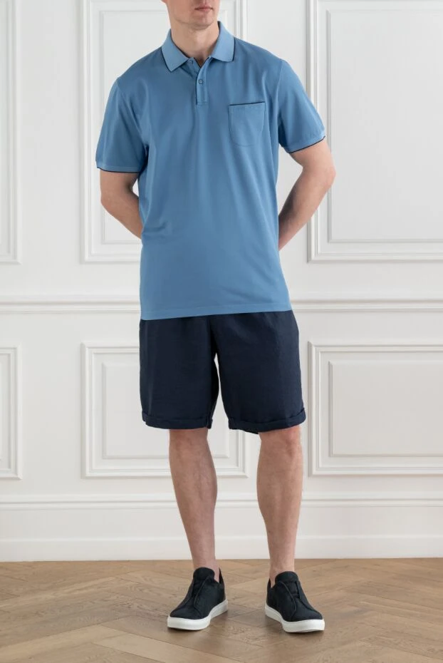 Loro Piana regatta stretch cotton polo shirt with ribbed collar and cuffs 194034 - photo 2