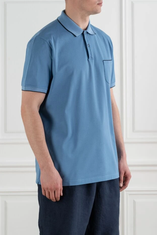 Loro Piana regatta stretch cotton polo shirt with ribbed collar and cuffs 194034 - photo 3