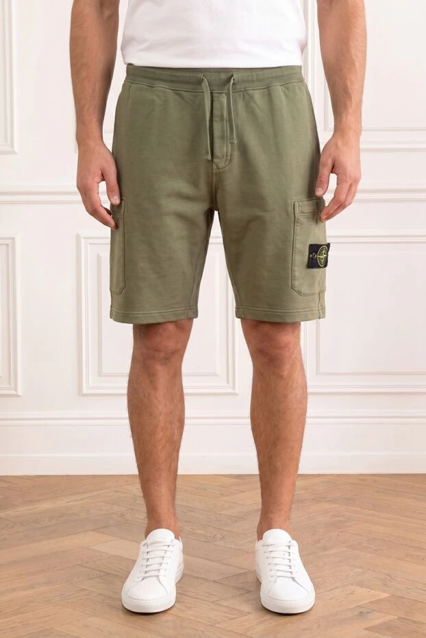 Stone Island мужские летние шорты карго из хлопчатобумажной ткани 194041 - фото 3