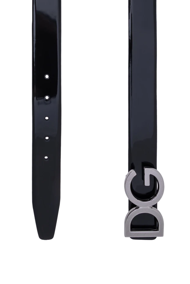 Dolce & Gabbana classic leather belt in a glossy finish with a logo buckle 194096 - photo 3