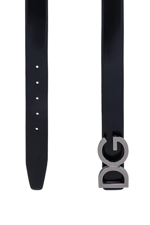 Dolce & Gabbana men's blue leather belt made of smooth calfskin 194099 - photo 3