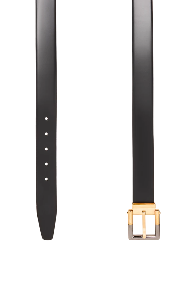 Dolce & Gabbana classic black belt made of smooth leather with a combination two-tone buckle 194100 - photo 3