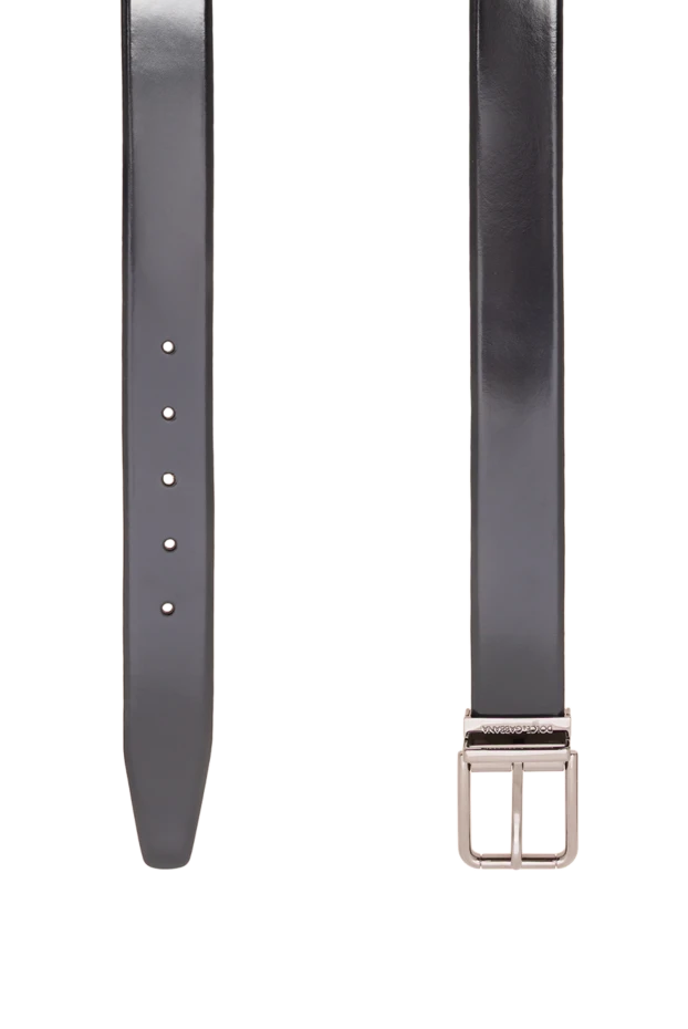 Dolce & Gabbana dark blue smooth leather belt with patinated buckle 194101 - photo 3