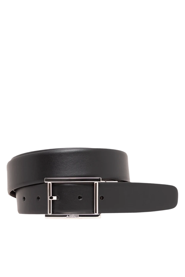 A.Testoni classic men's belt made of smooth matte genuine leather 194105 - photo 1