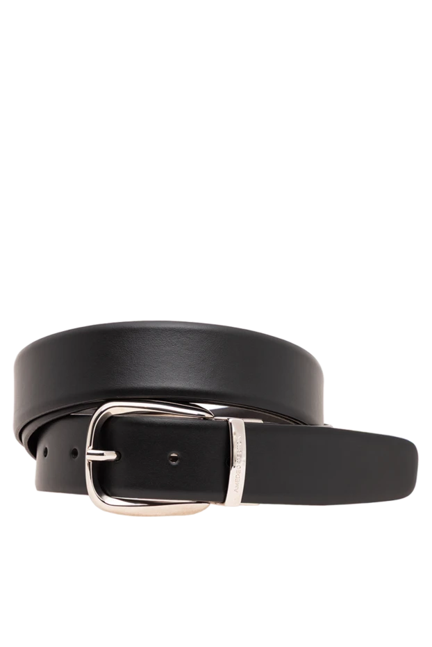 A.Testoni black leather belt made of soft calfskin 194114 - photo 1
