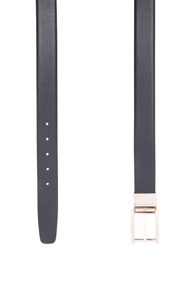 A.Testoni dark blue leather belt made of soft calfskin 194132 - photo 3