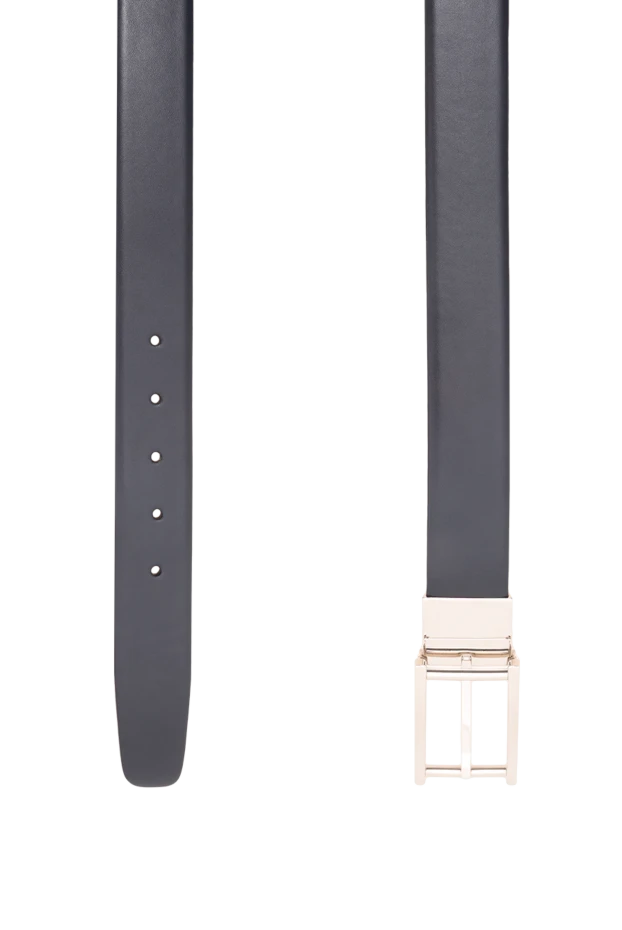 A.Testoni premium men's belt made of smooth genuine leather in dark blue 194136 - photo 3