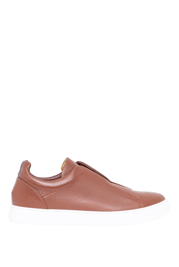 Andrea Ventura sleek brown slip-ons made of high-quality leather 194147 - photo 1