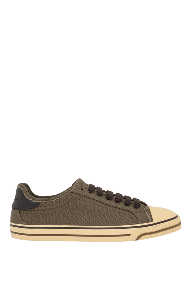 Dolce & Gabbana men's sneakers made of durable khaki fabric with leather details 194258 - photo 1