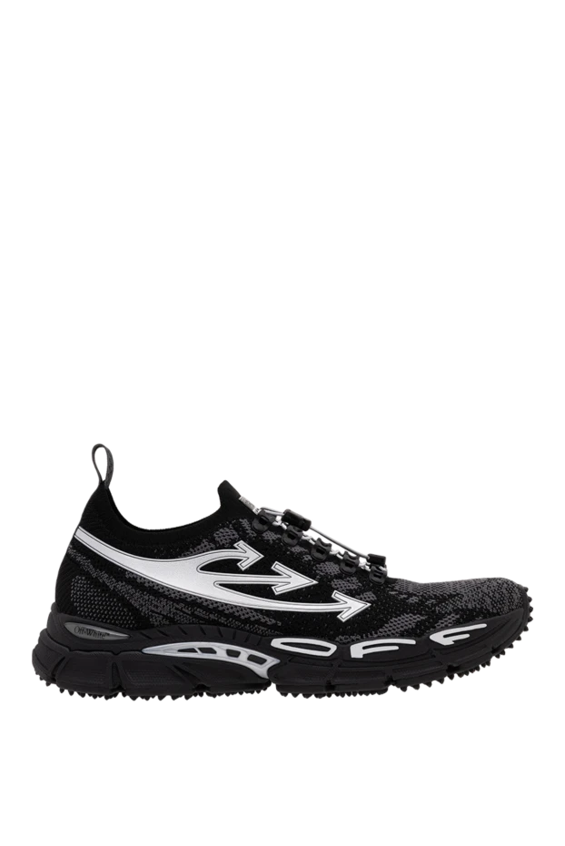 Off-White be right back тоқылған кроссовкалары қою сұр түсті 194260 - фото 1