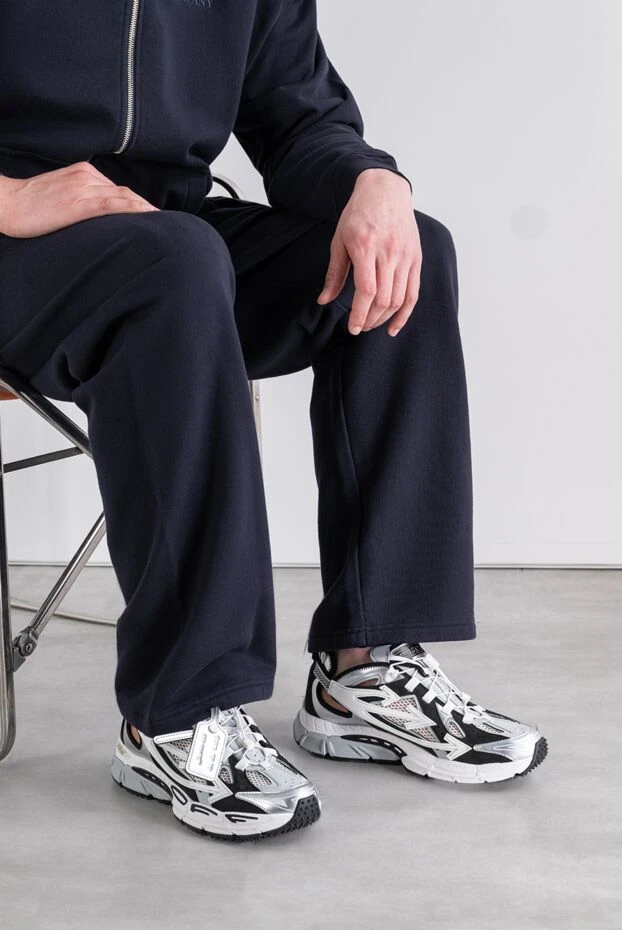 Off-White реттелетін бүйірлік ілмегі бар ашық кроссовкалар 194261 - фото 2