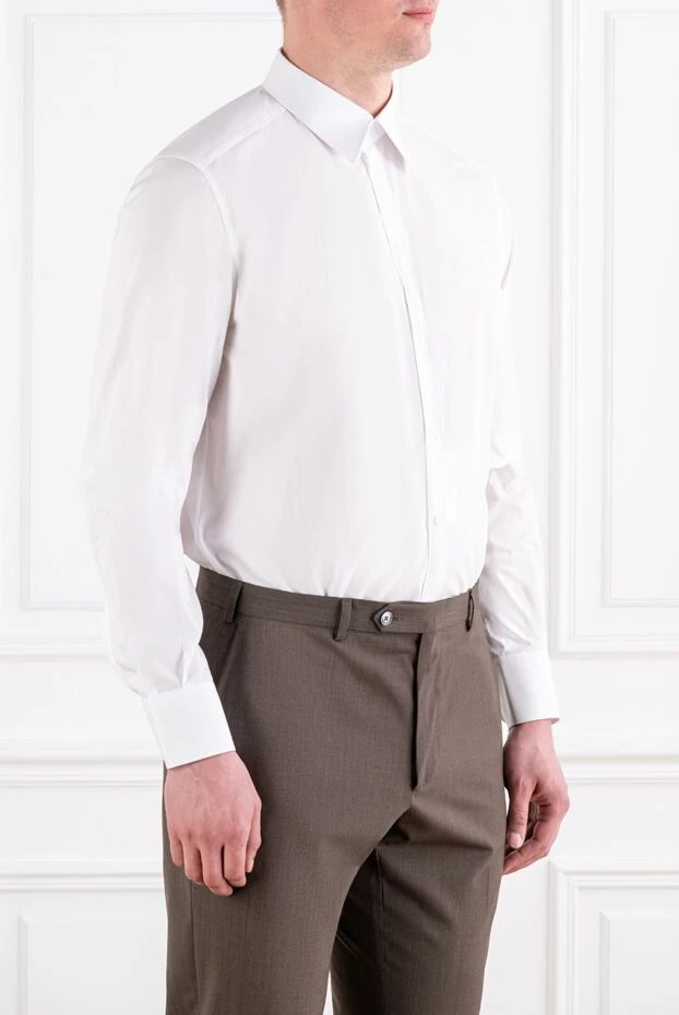 Dolce & Gabbana martini men's white poplin shirt 194267 - photo 3