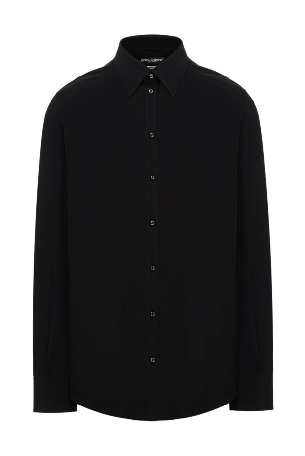 Dolce & Gabbana men's black cotton shirt with a classic fitted cut 194268 - photo 1