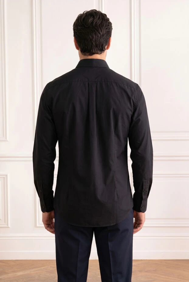 Dolce & Gabbana men's black cotton shirt with a classic fitted cut 194268 - photo 2