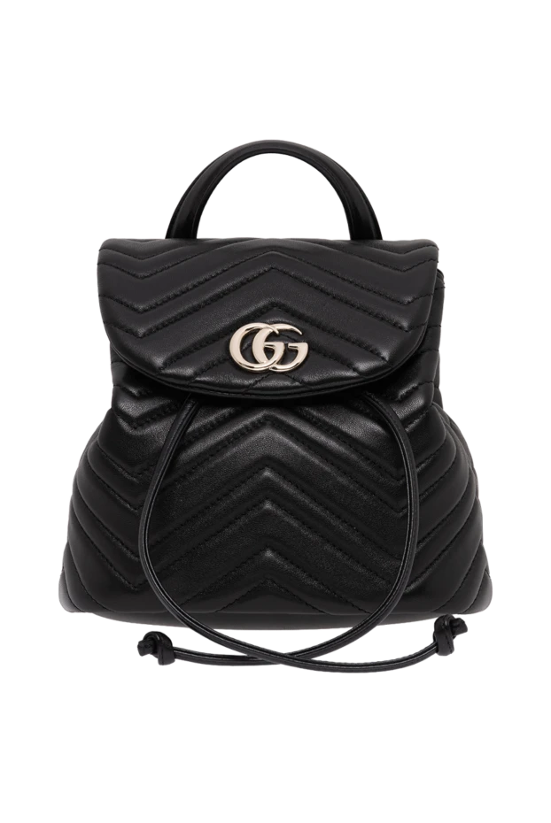 Gucci черный женский рюкзак из черной стеганой кожи наппа с шевронным узором
194292 - фото 1