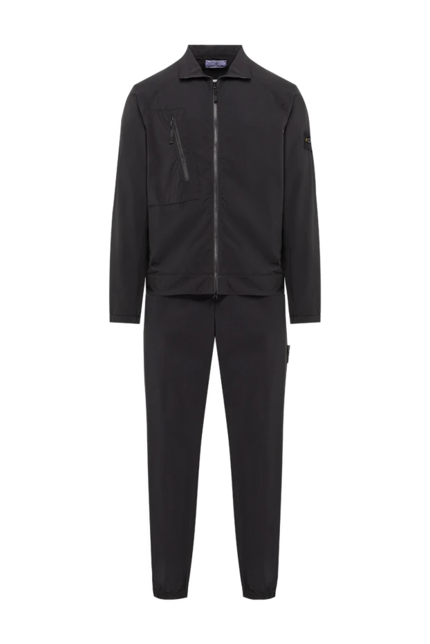 Stone Island черный костюм из легкой ткани с курткой на молнии 194300 - фото 1