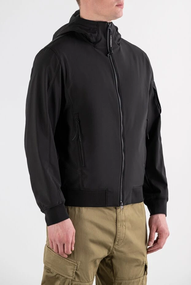 C.P. Company men's shell-r jacket with a hood and a lens on the sleeve in black 194367 - photo 3