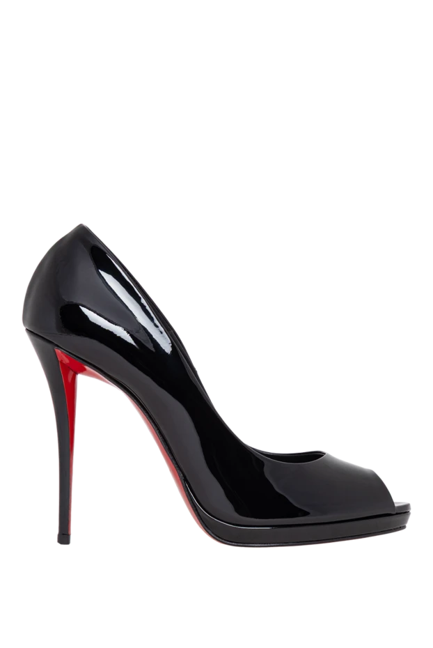 Christian Louboutin туфли-лодочки lady z черного цвета из лакированной телячьей кожи 194369 - фото 1