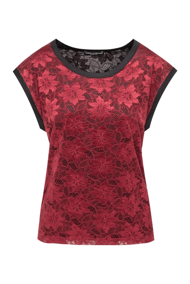 Dolce & Gabbana ерекше гүлді өрнегі бар әйелдерге арналған кең шілтерлі жейде 194394 - фото 1
