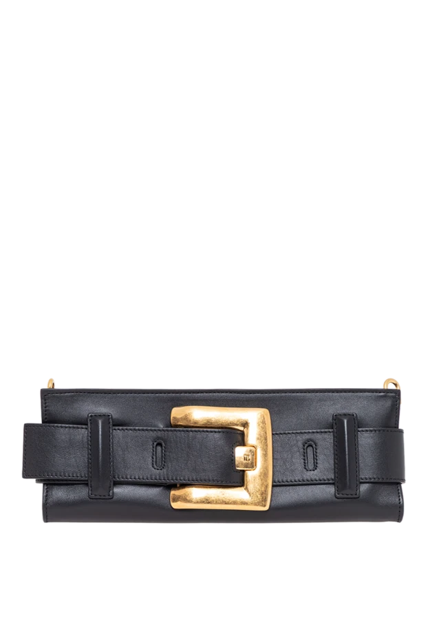 Anthem clutch in black calfskin - photo 1