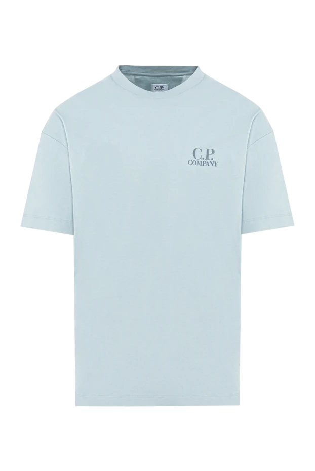 C.P. Company светло-голубая футболка с крупным логотипом на спине 194438 - фото 1
