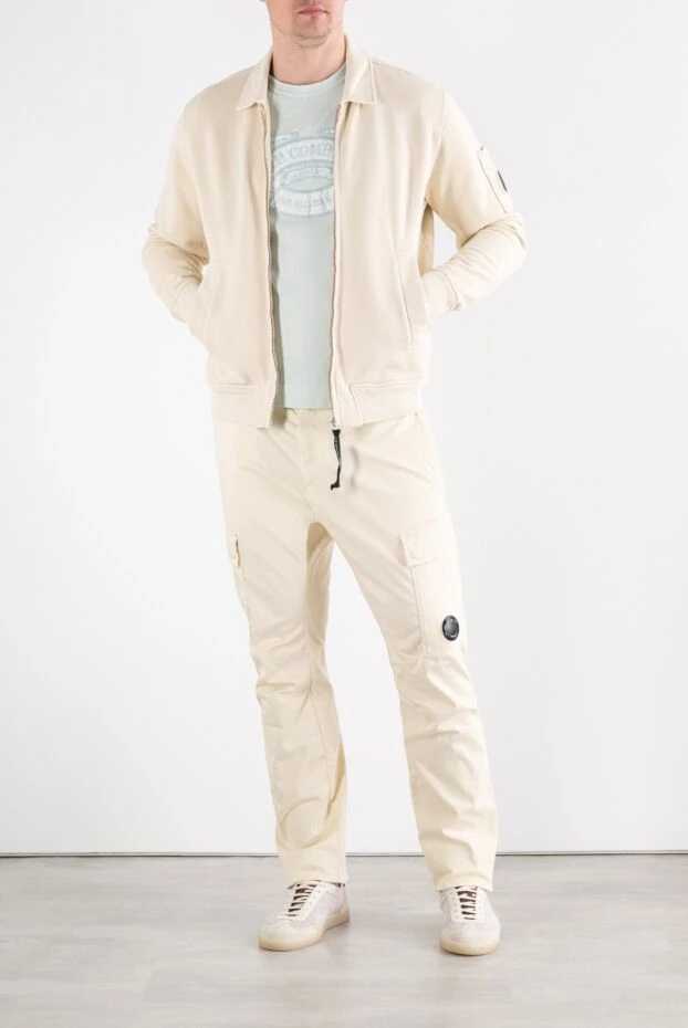 C.P. Company cream knitted zip-up sweatshirt with collar 194479 - photo 2