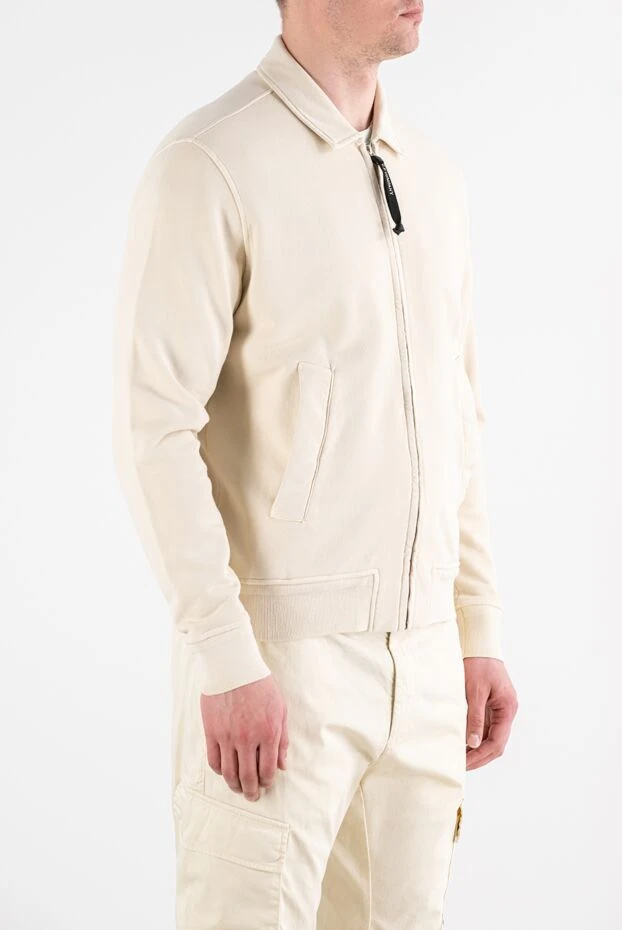 C.P. Company cream knitted zip-up sweatshirt with collar 194479 - photo 3