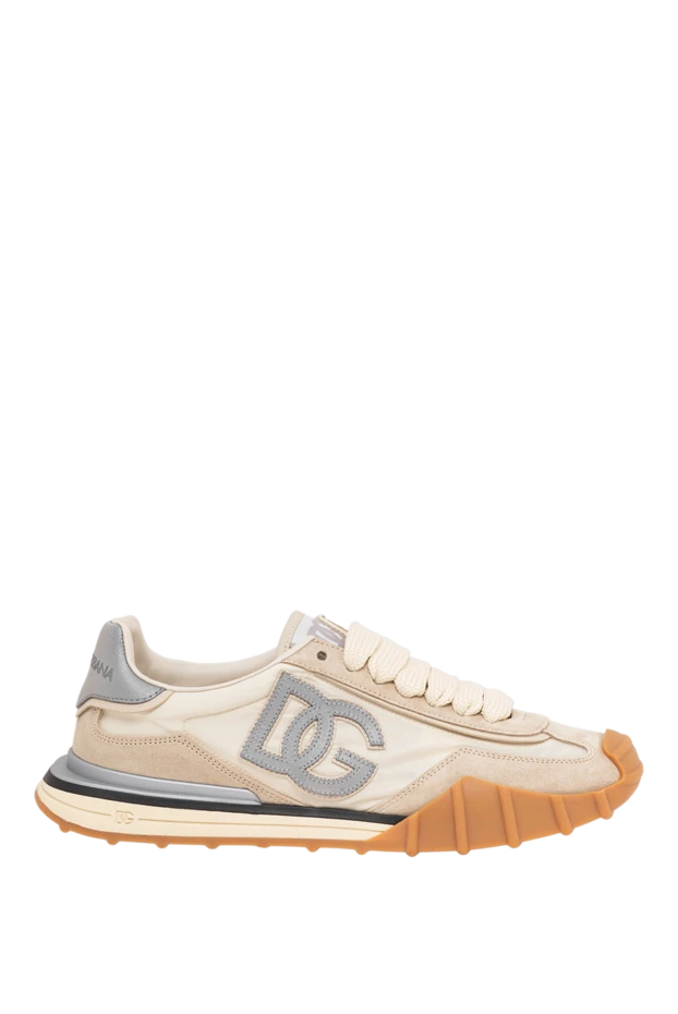 Dolce & Gabbana dg athletic бежевый тоқыма кроссовкалары 194499 - фото 1