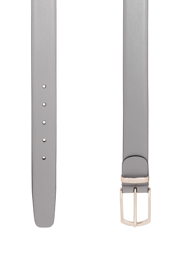 A.Testoni light grey leather belt made of soft calfskin 194512 - photo 3